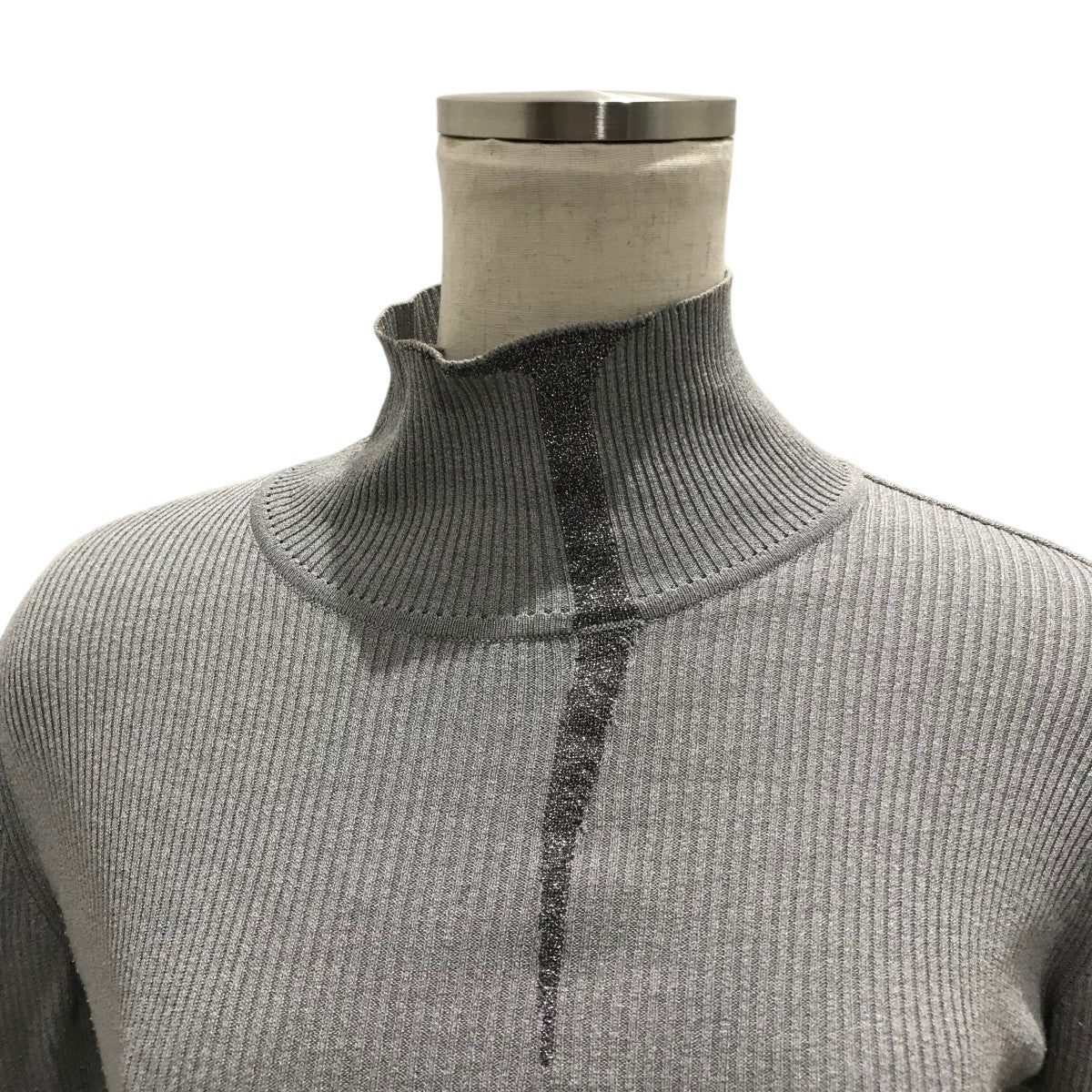 トップス Mame kurogouchiMultipleKnitHigh-Neck Knitted High Neck Top MM25FWーKN032