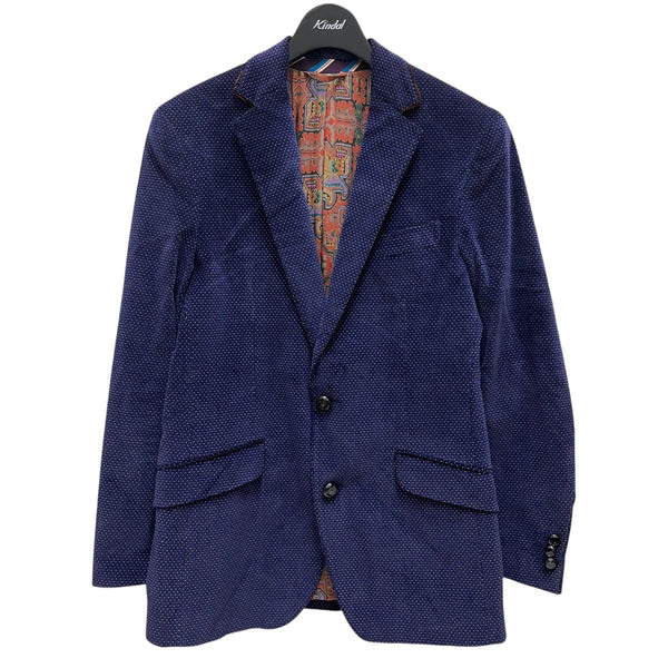 ETRO(エトロ) ベロアテーラードジャケット パープル サイズ 44｜【公式