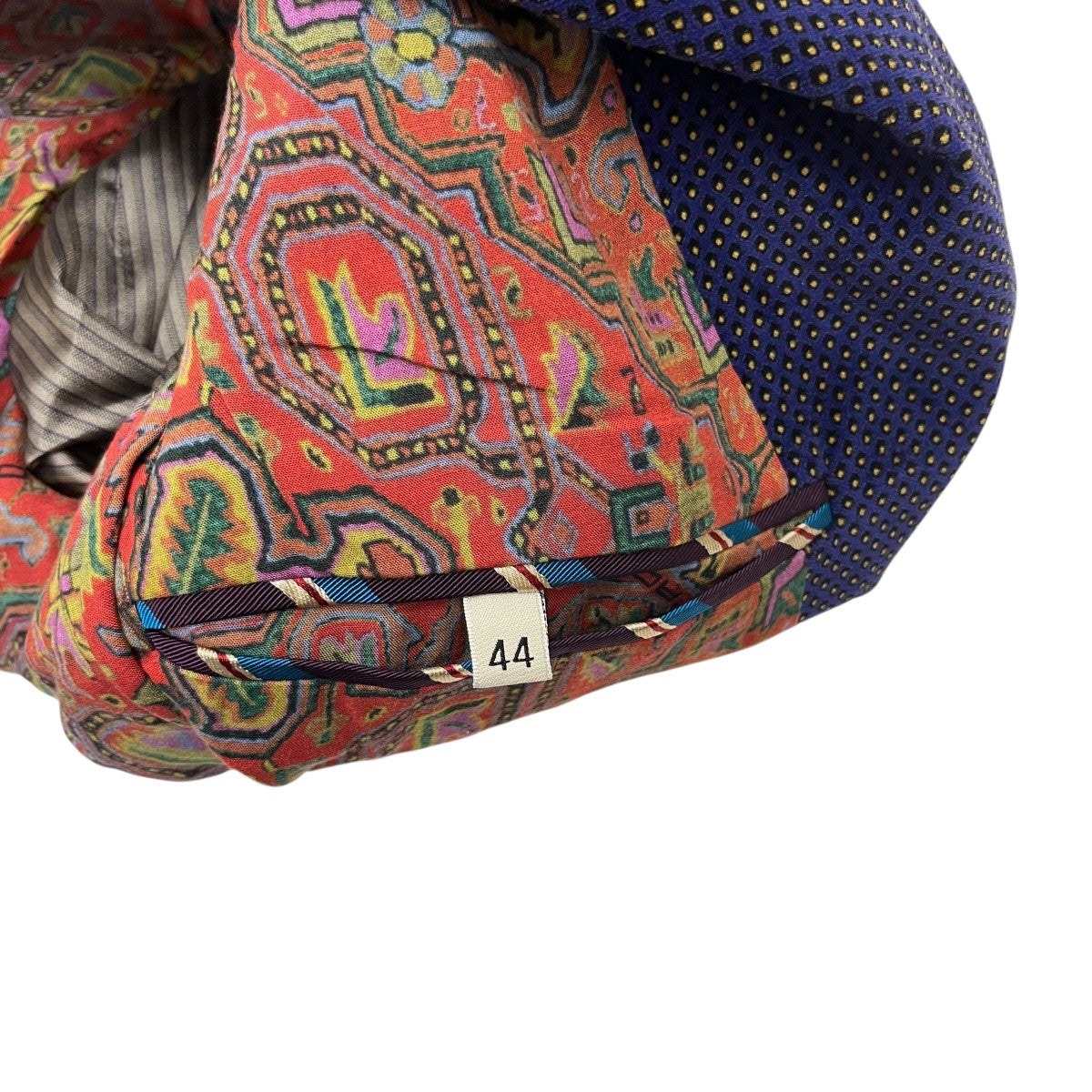 美品✨ ETRO ベロア テーラードジャケット Lサイズ ペイズリー パープル ETRO(エトロ) ベロアテーラードジャケット パープル サイズ 44