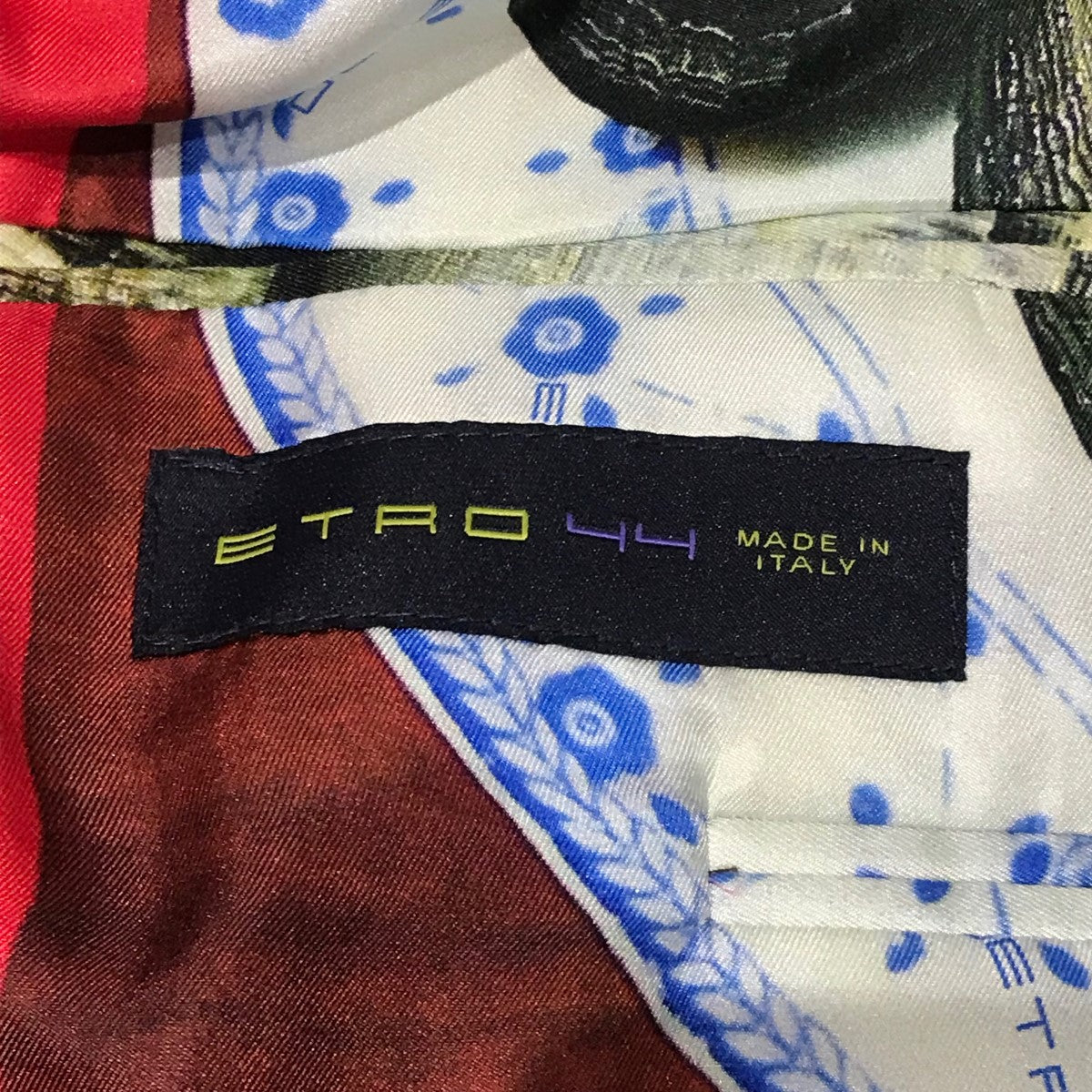 ETRO(エトロ) チェックリネンコットンチェックテーラード