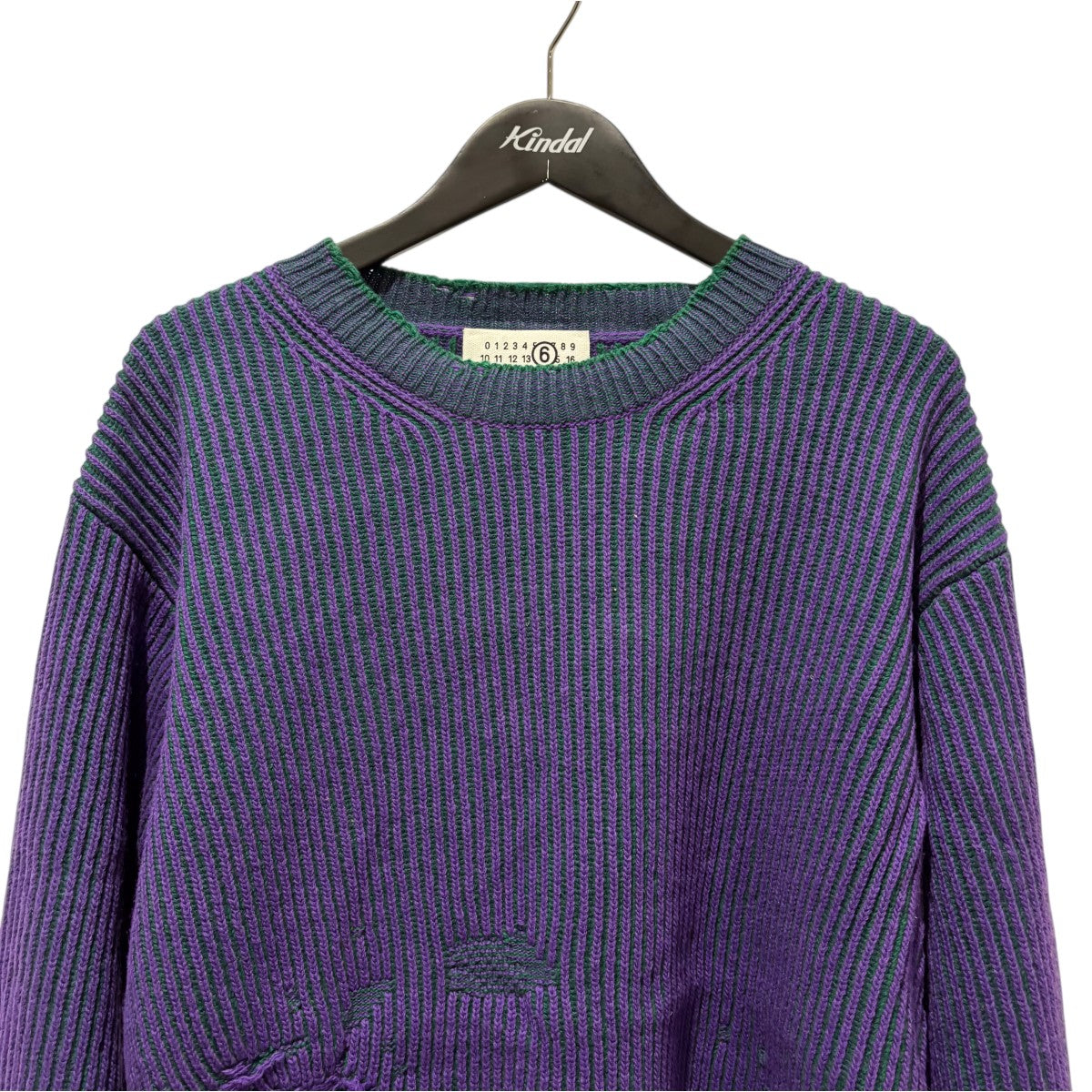 MM6 Maison Margiela(マルタンマルジェラ) 24AWダメージ加工リブニット