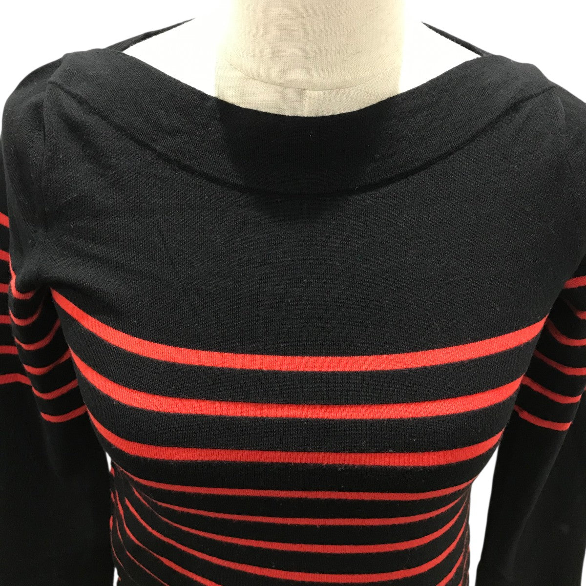 LOUIS VUITTON(ルイヴィトン) 裾ジップボーダーニットワンピース