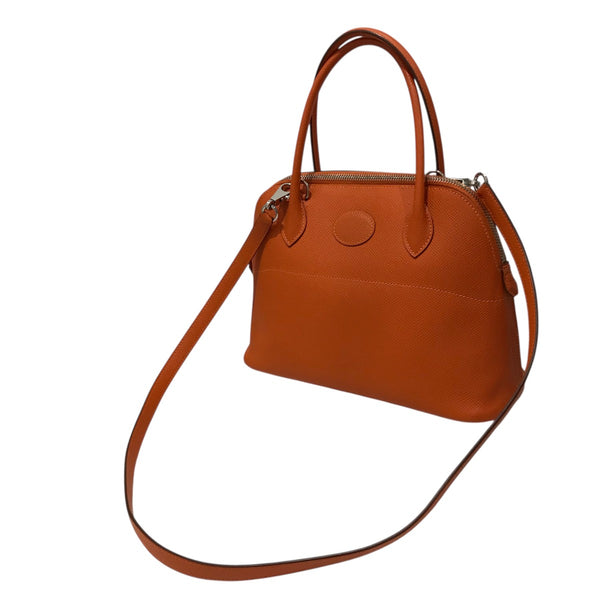 お値下げ❗️美品エルメスバッグ　Hロゴ ボストンバッグ ボルドー HERMES(エルメス) ボリード27ボストンバッグ □B刻印(1998年) オレンジ