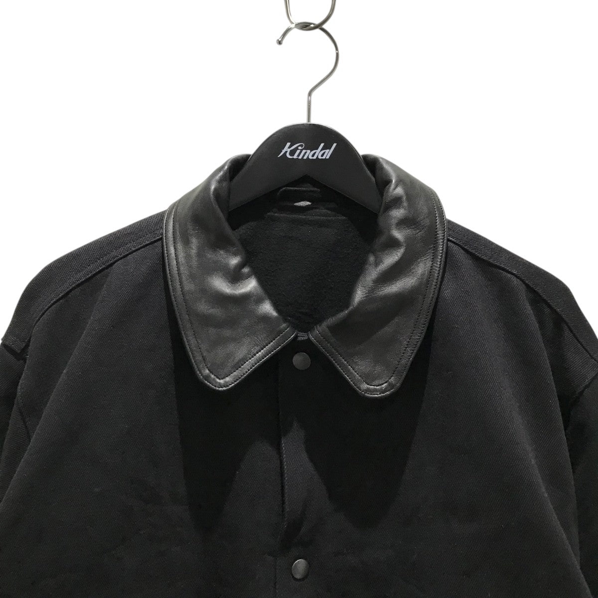 【サイズ1 新品未着用】 comoli デニムレザーワークジャケット 24aw COMOLI(コモリ) 24AWデニムレザーワークジャケットA03-01027 A03