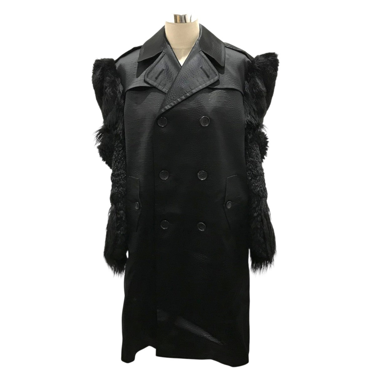 未使用級　ジュンメン　3way チンチラファー　ベロア　トレンチコート　ライナー 未使用級 ジュンメン 3way チンチラファー ベロア トレンチ