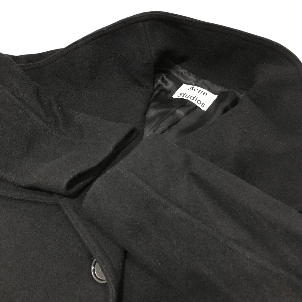 acne studious (アクネステュディオス) ファネルネック　コート　黒 3055001595052290_05_0564w.jpeg