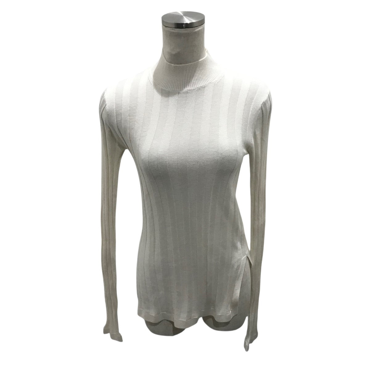 【 COTTON SILK CASHMERE BOTTLENECK TIGHT KNIT】コットンシルクカシミアボトルネックニット23WKN001