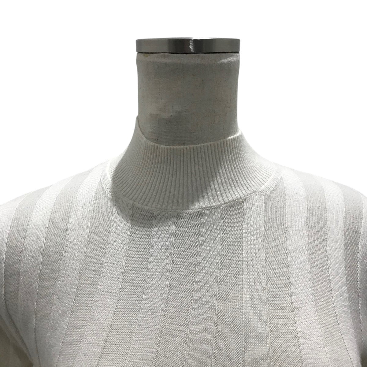 【 COTTON SILK CASHMERE BOTTLENECK TIGHT KNIT】コットンシルクカシミアボトルネックニット23WKN001