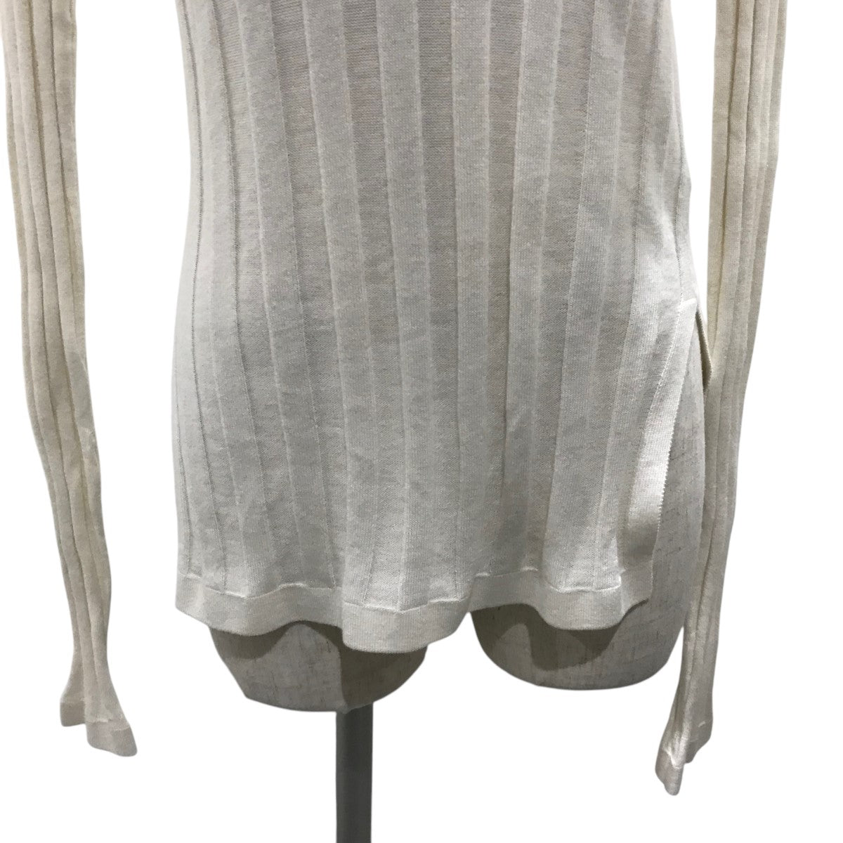 【 COTTON SILK CASHMERE BOTTLENECK TIGHT KNIT】コットンシルクカシミアボトルネックニット23WKN001