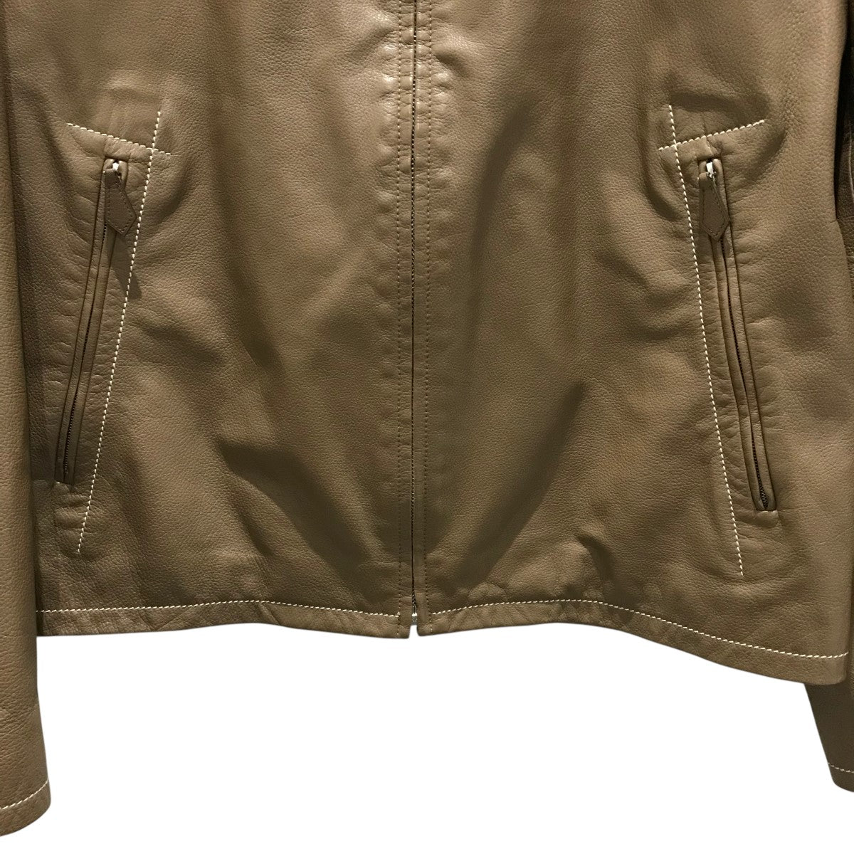 HERMES(エルメス) バッファローレザージャケット ブラウン