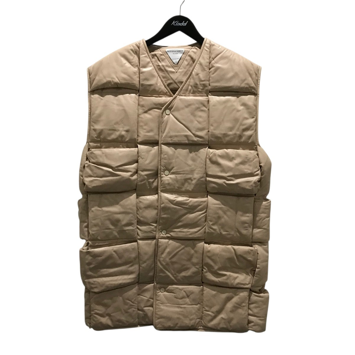 BOTTEGA VENETA マキシイントレチャートレザーベスト645005 古着・中古-1枚目のアイテム画像