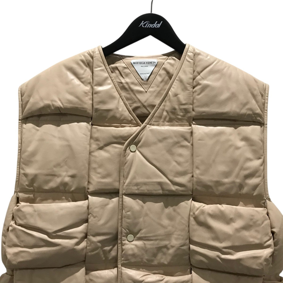 BOTTEGA VENETA マキシイントレチャートレザーベスト645005 古着・中古-3枚目のアイテム画像