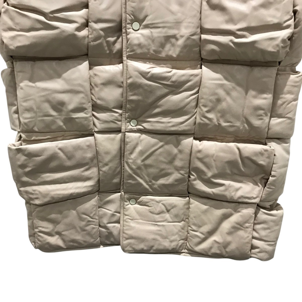 BOTTEGA VENETA マキシイントレチャートレザーベスト645005 古着・中古-4枚目のアイテム画像