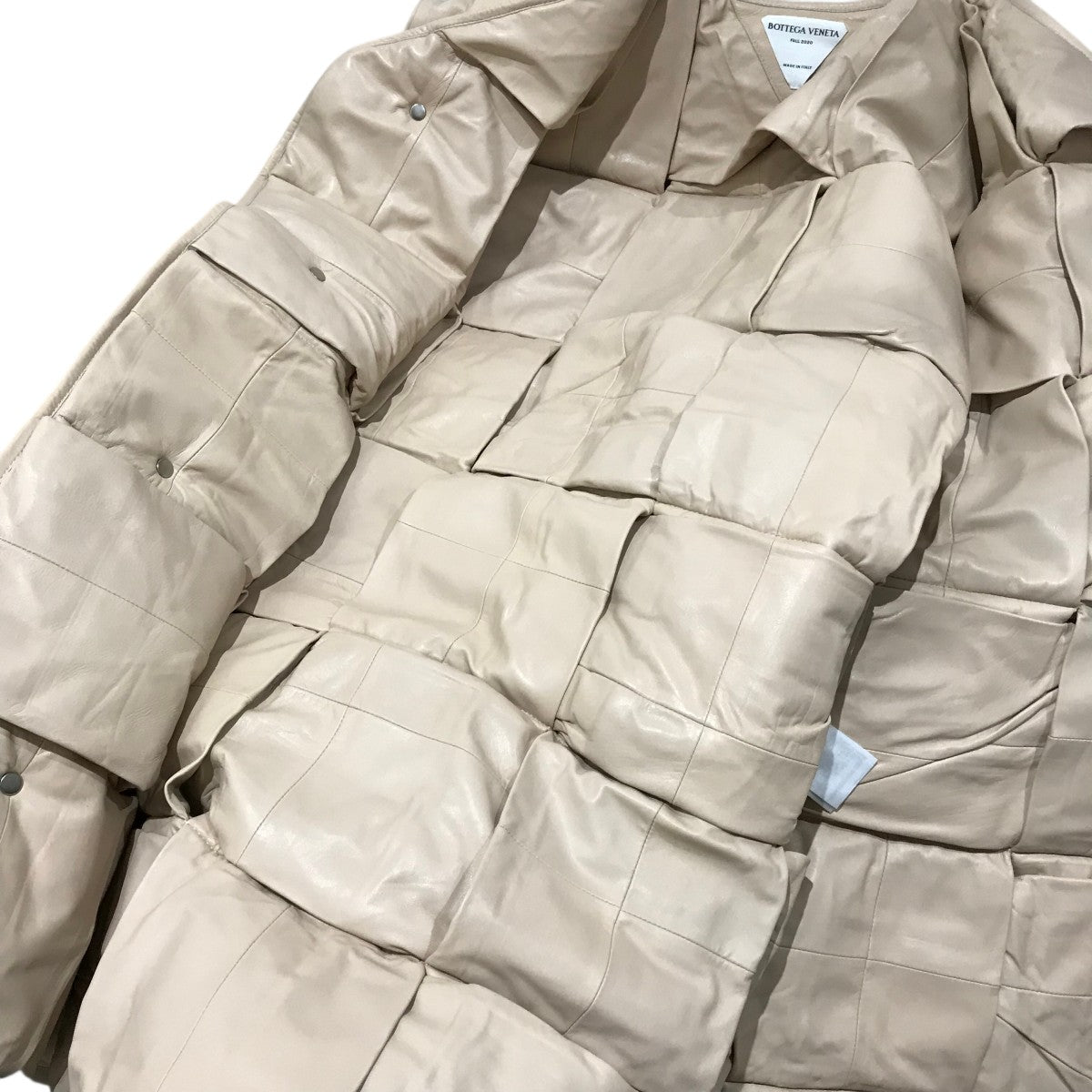 BOTTEGA VENETA マキシイントレチャートレザーベスト645005 古着・中古-5枚目のアイテム画像