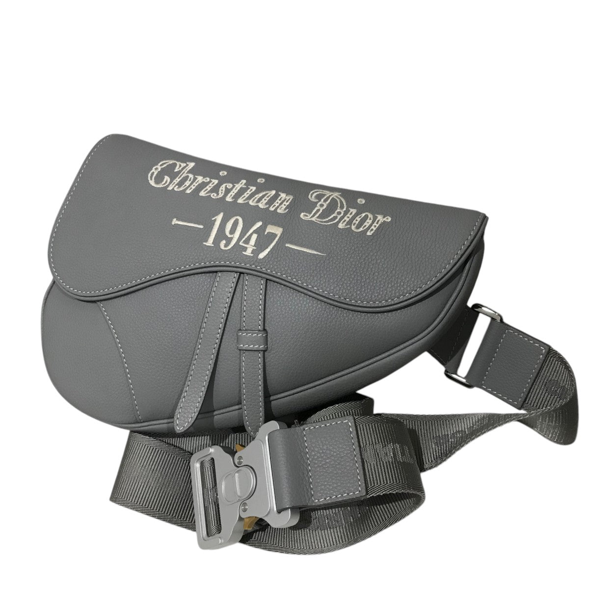 中古★DIOR☆1947 レザーサドルバッグ DIOR(ディオール) 1947サドルバッグ グレー｜【公式】カインド