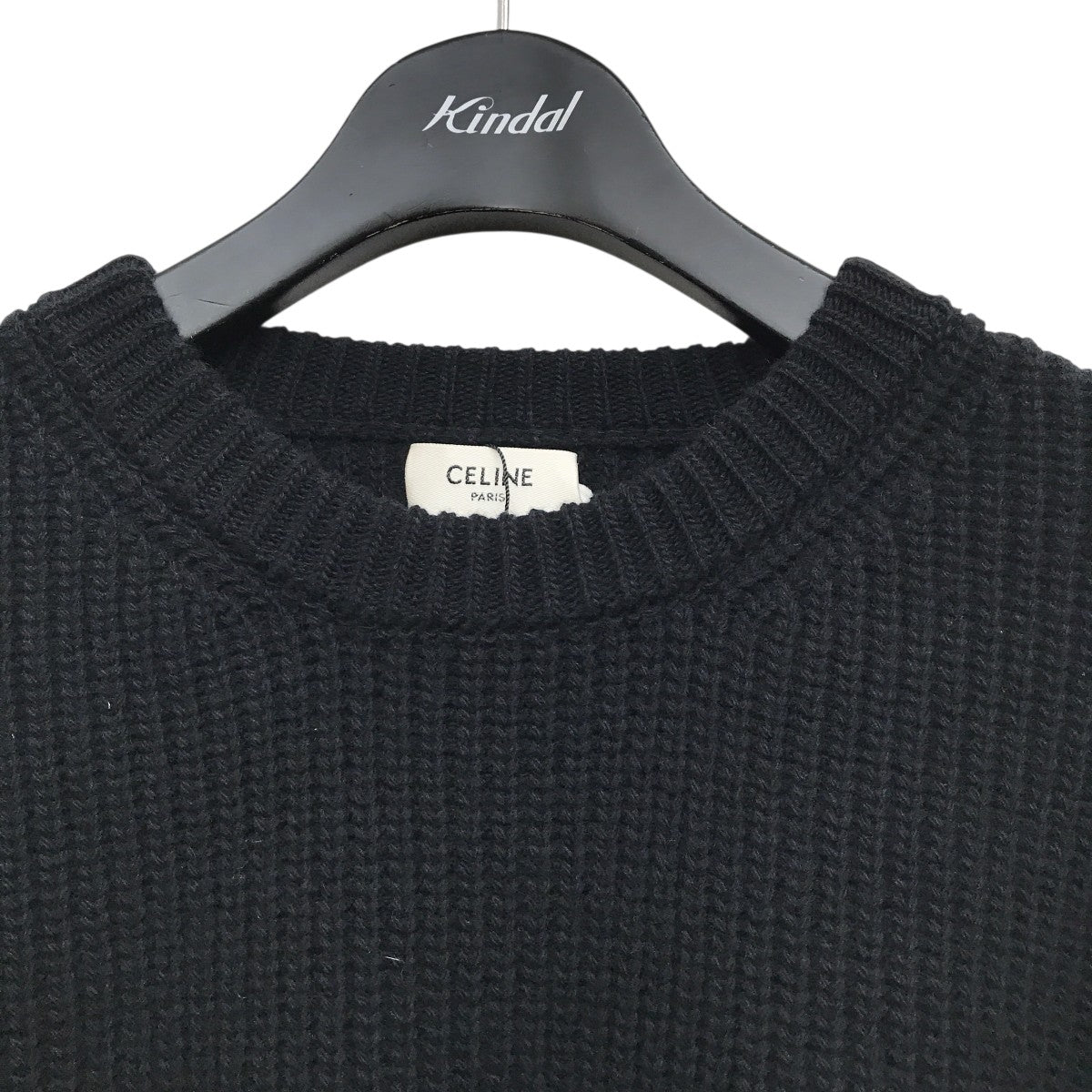 【大人気デザイン】セリーヌ スタッズロゴ オーバーサイズウール ニット セーター CELINE セリーヌ 22SS オーバー サイズドウールスタッズ ロゴニット