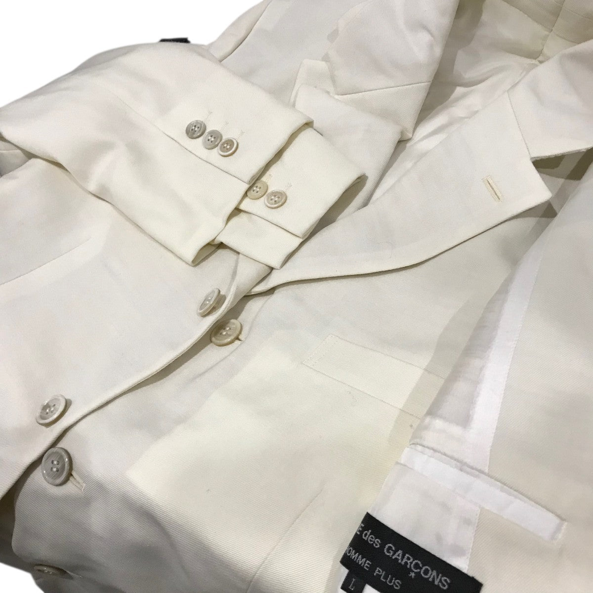 COMME des GARCONS HOMME PLUS レイヤードテーラードジャケットPN-J040 古着・中古-7枚目のアイテム画像