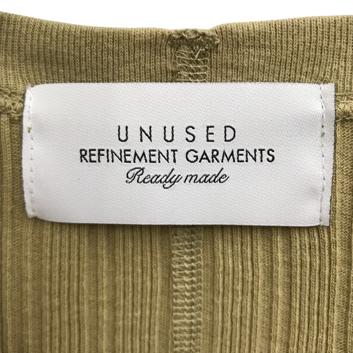 UNUSED(アンユーズド) ノースリーブカットソー イエロー サイズ