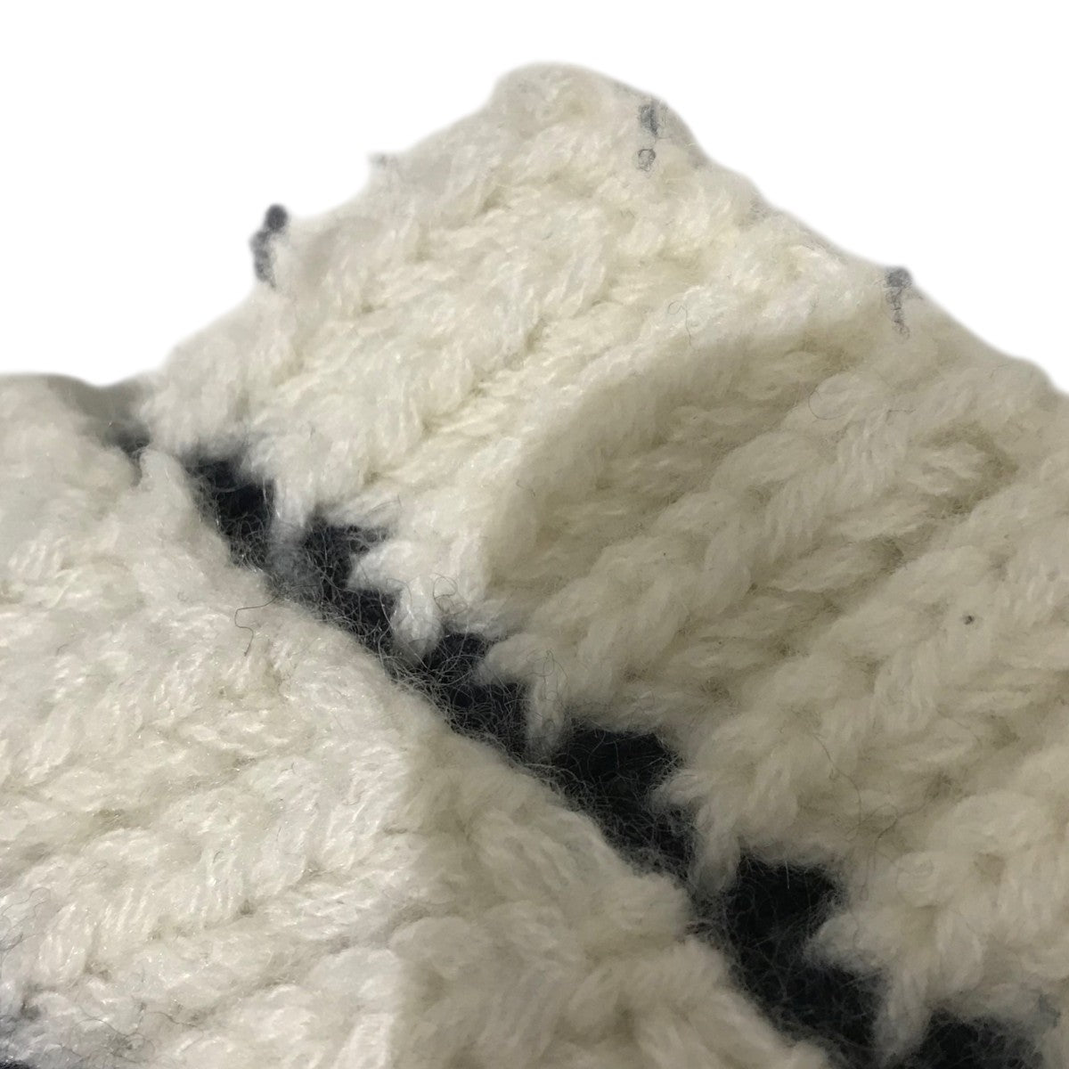 【Cashmere High Neck Border Knit Top】カシミヤハイネックボーダーニットMY22AW-KR011