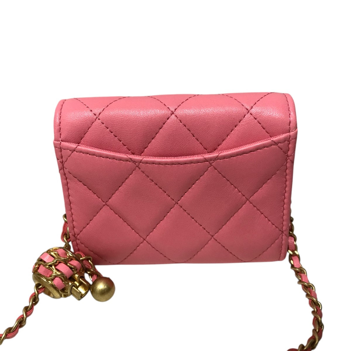 CHANEL(シャネル) チェーンクラッチ キャビアスキン財布