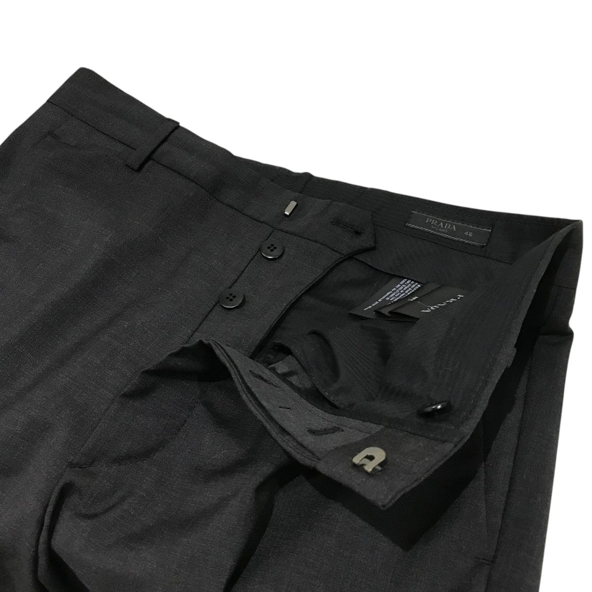 PRADA(プラダ) スラックスパンツDNA955 DNA955 チャコールグレー PRADA(プラダ) スラックスパンツDNA955 DNA955 チャコールグレー