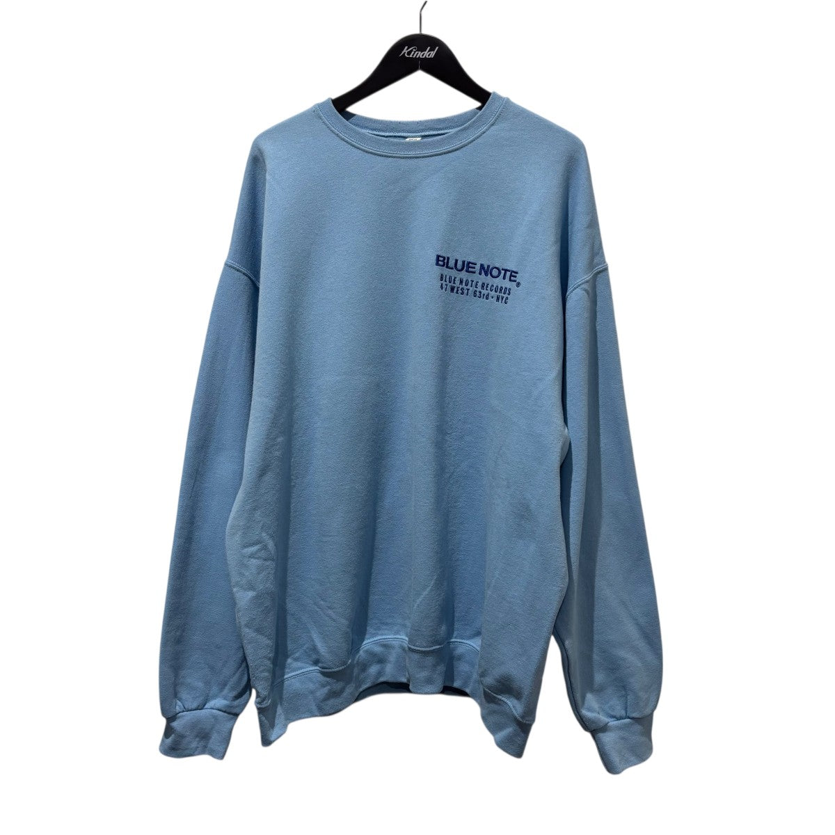 WACKO MARIA×TIFFANY RECORDS ロゴスウェット ブルー サイズ M