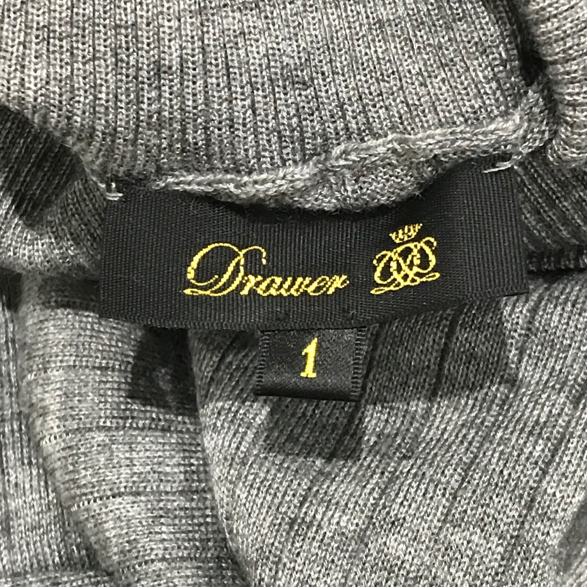 美品♡ Drawerカシミアシルクリブタートルニット DRAWER 【値下げ】Drawer カシミヤシルクリブタートルニット