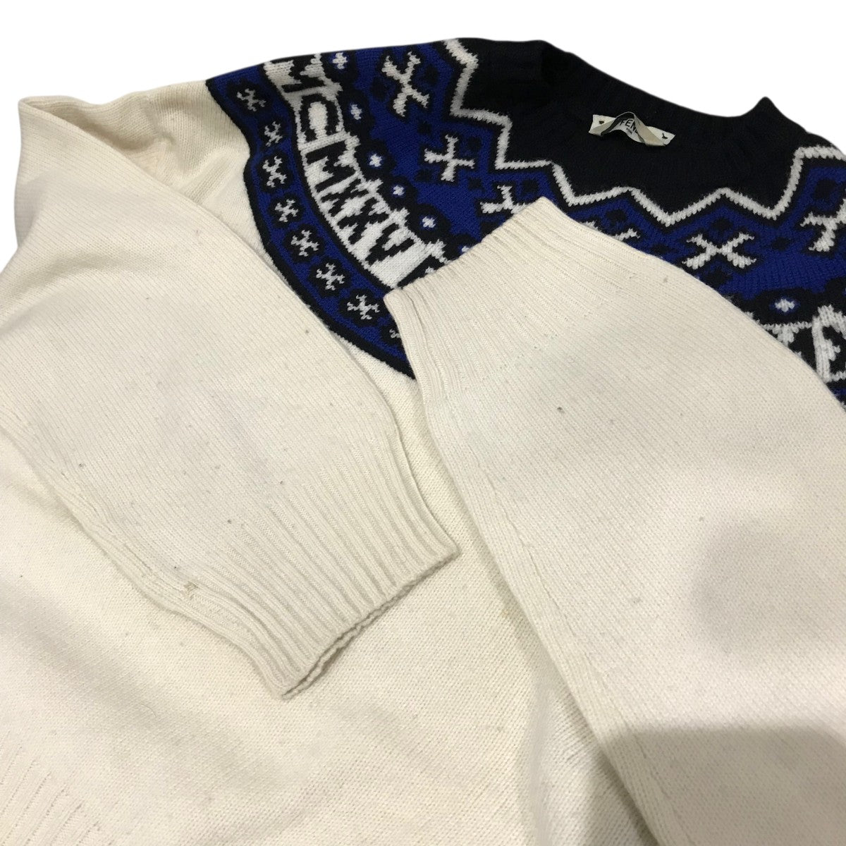 FENDI(フェンディ) モックネックロゴニットFZY513 FZY513 ベージュ