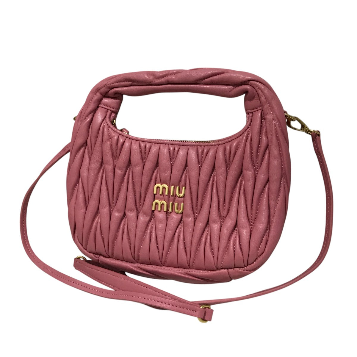 MIU MIU(ミュウミュウ) ワンダーマテラッセレザーホーボーミニ