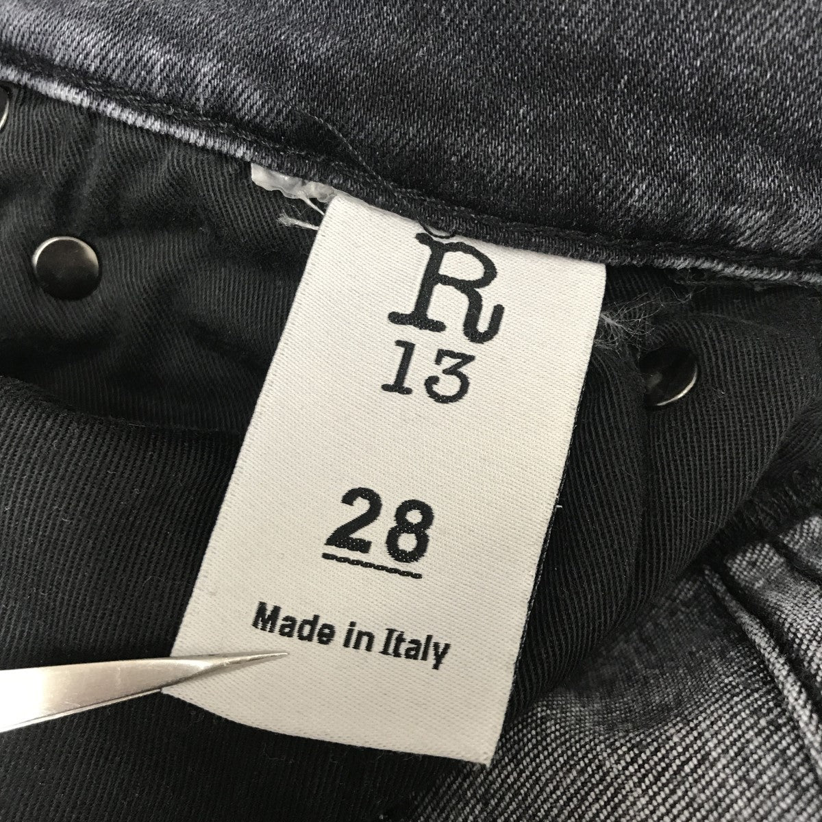 R13(アールサーティーン) デニムパンツ グレー サイズ 28