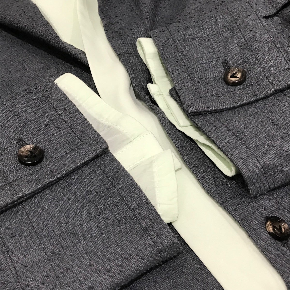 BOTTEGA VENETA(ボッテガヴェネタ) 23SSレイヤードシャツ738507