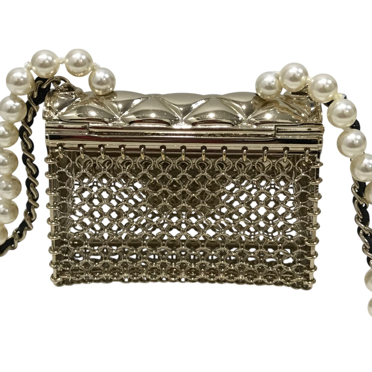 CHANEL(シャネル) B21Sマトラッセフラップバッグチェーンネックレス