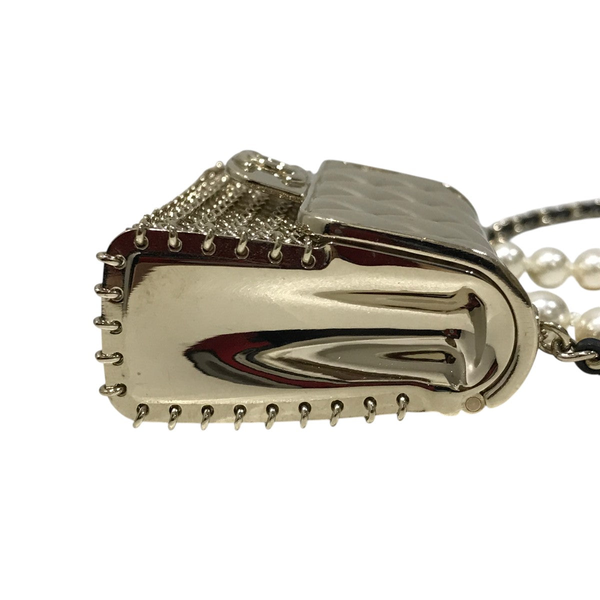 タイムセールCHANEL ネックス CHANEL(シャネル) B21Sマトラッセフラップバッグチェーンネックレス