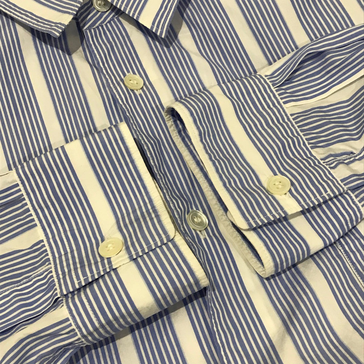 COMME des GARCONs SHIRT ストライプ半袖シャツ S 美品 COMME des GARCONS - COMME des GARCONS SHIRT ストライプ 半袖