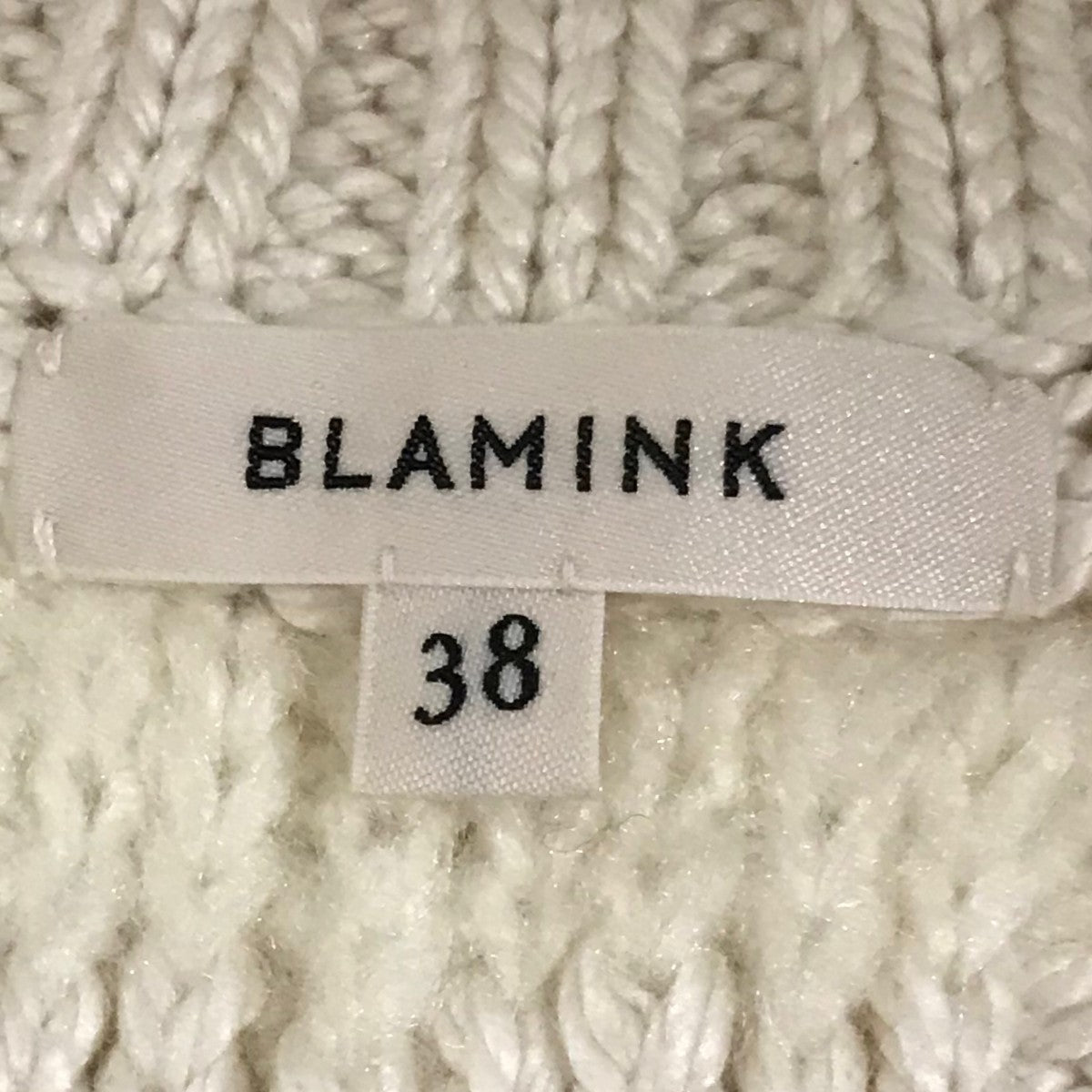 BLAMINK(ブラミンク) シルクパターンクルーネックノースリーブニット