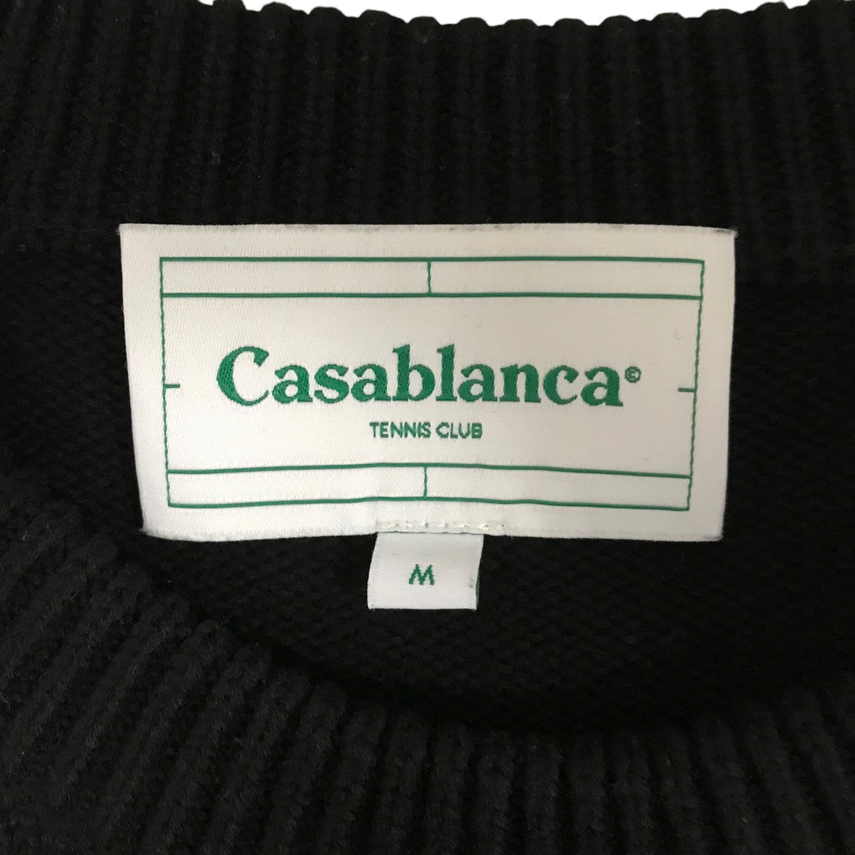 CASABLANCA(カサブランカ) コットンニットMPS24-KW-587-01 MPS24-KW