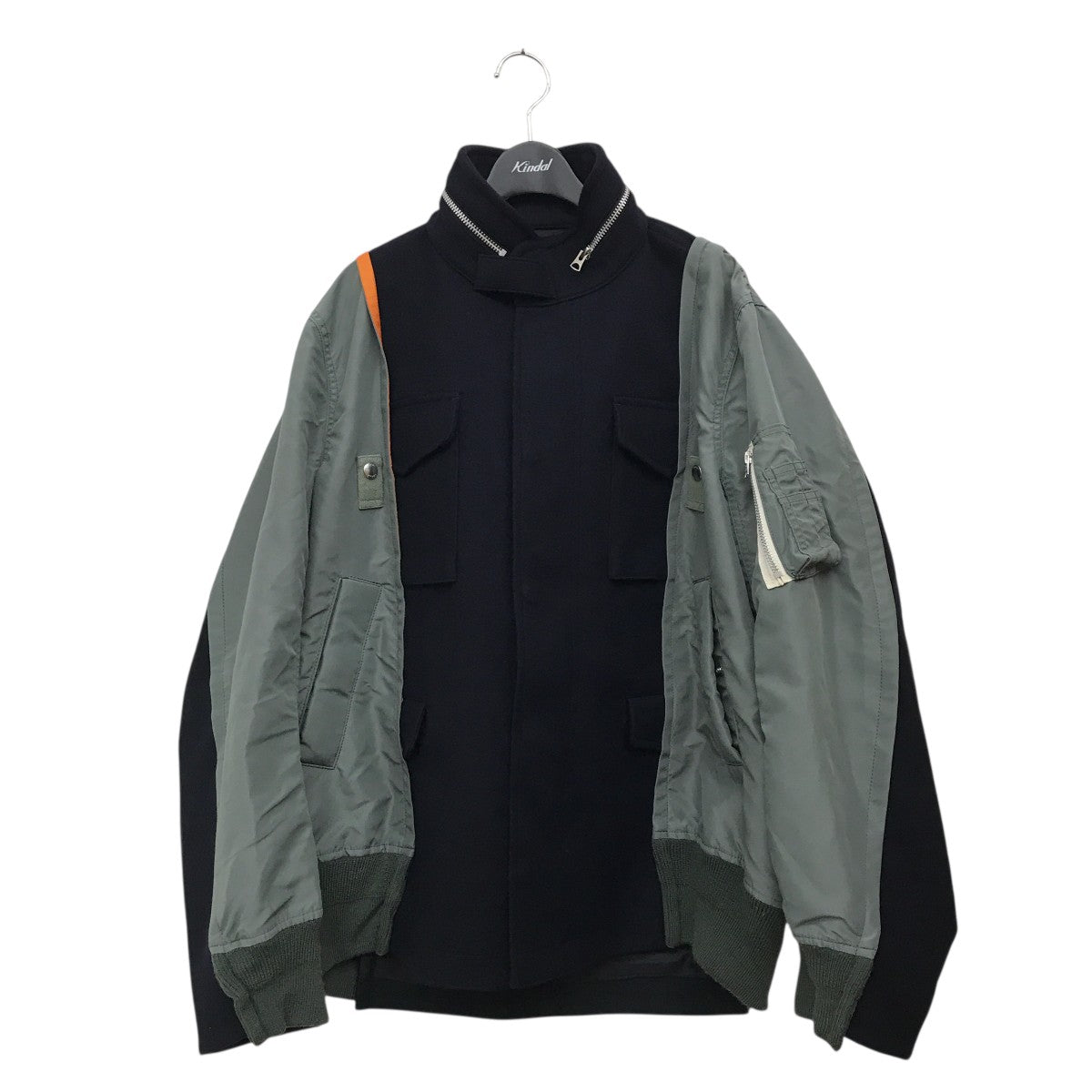 sacai(サカイ) ツインブルゾン24-03554M Wool Melton Nylon