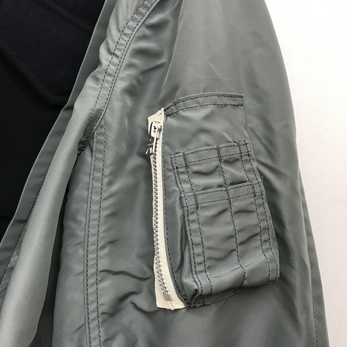 sacai(サカイ) ツインブルゾン24-03554M Wool Melton Nylon Twill