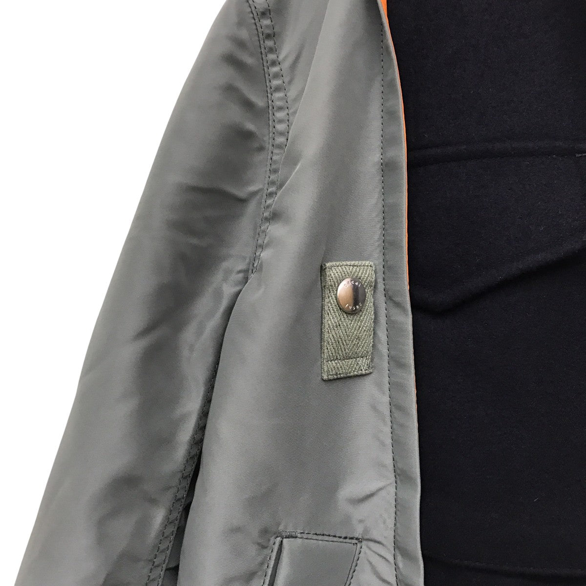 sacai(サカイ) ツインブルゾン24-03554M Wool Melton Nylon Twill