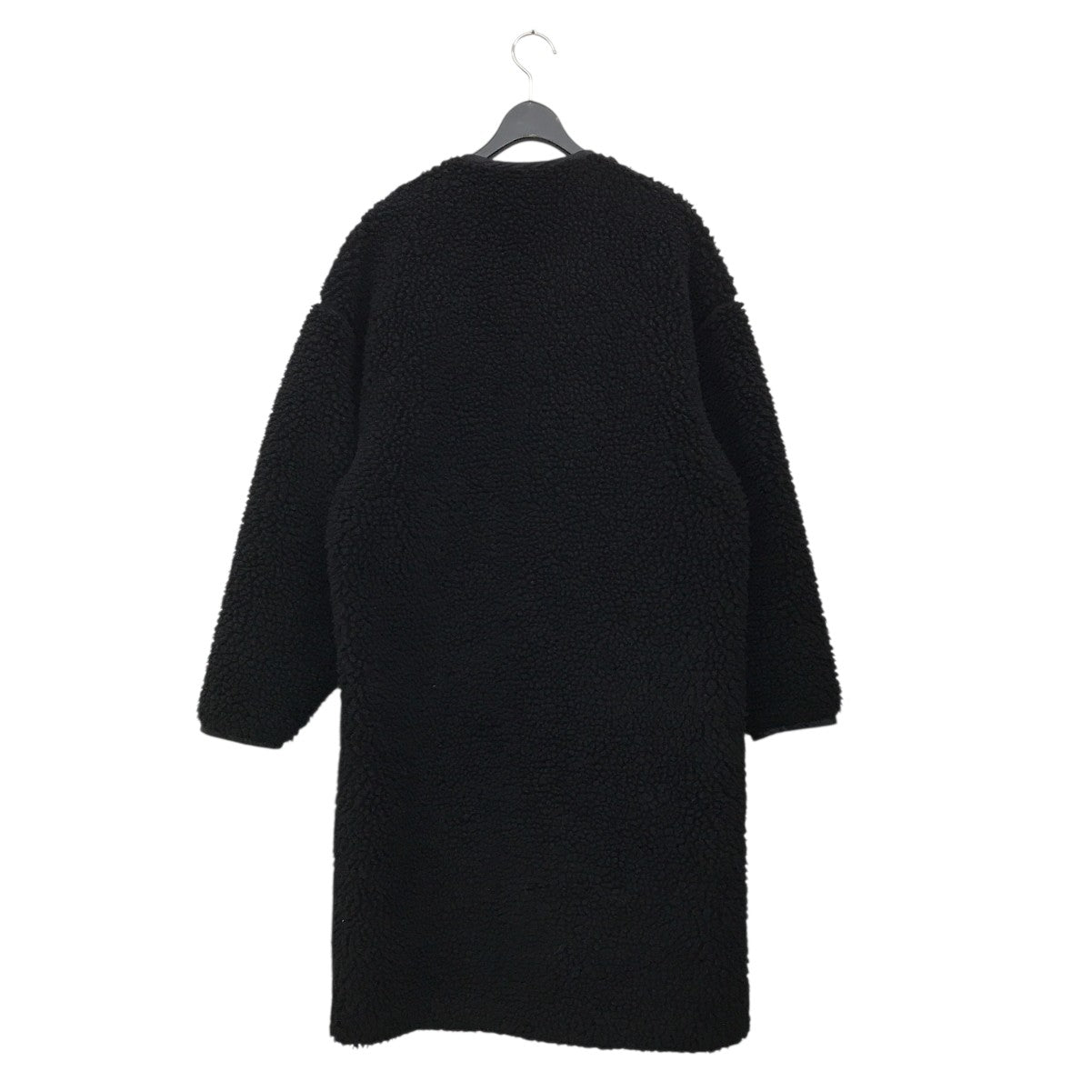 HYKE FAUX SHEARLING COAT ボアコート 黒　サイズ1 美品 HYKE(ハイク) FAUX SHEARLING COATボアコート ブラック サイズ 1