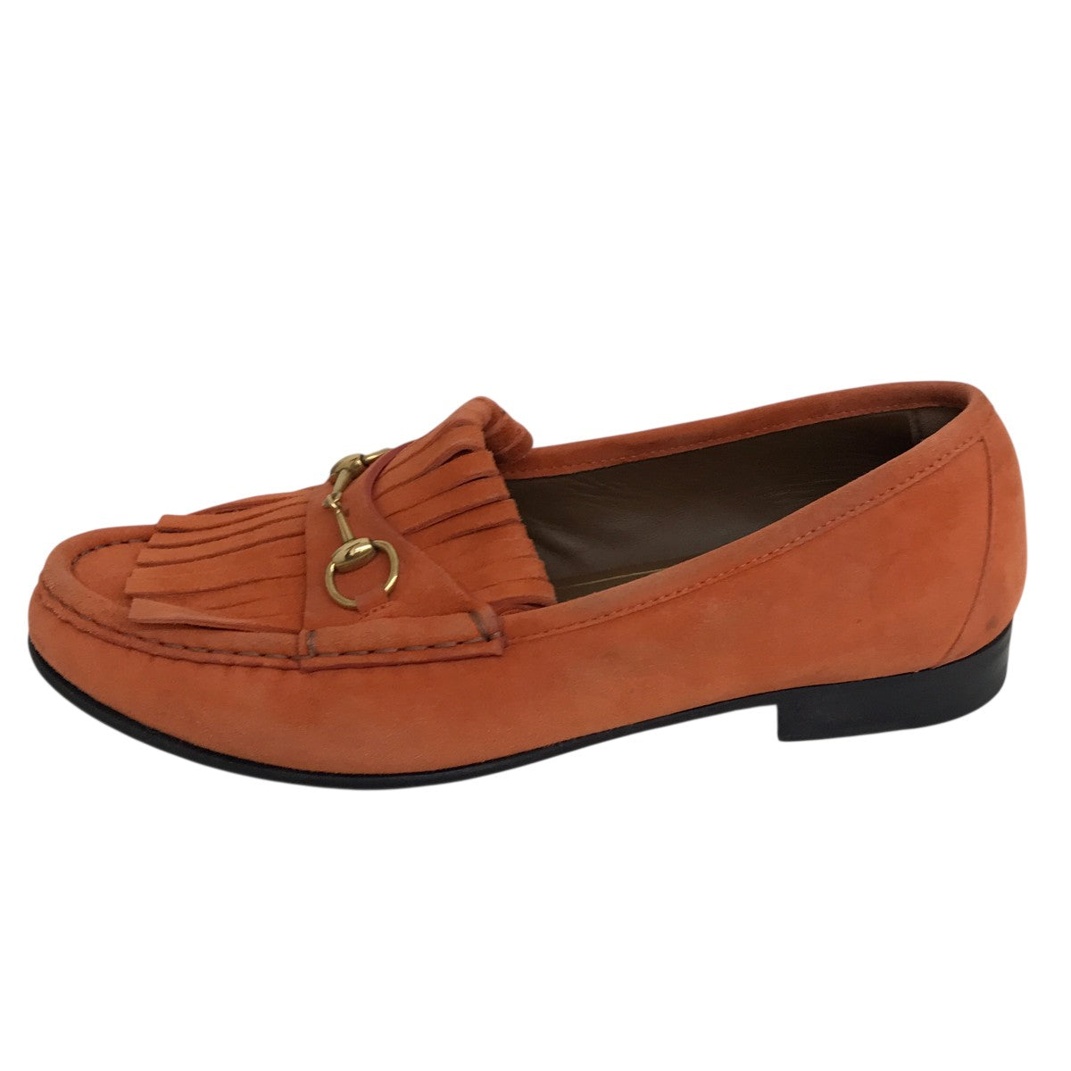 GUCCI(グッチ) Lovelight リザード ローファー 707698 レッド