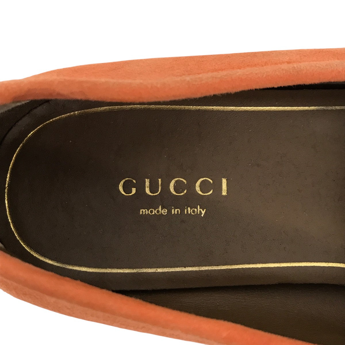 美品 GUCCI キャメル スエード ローファー サイズ6 1/2 レディース GUCCI - グッチ GUCCI ローファー ホースビット スウェードレザー