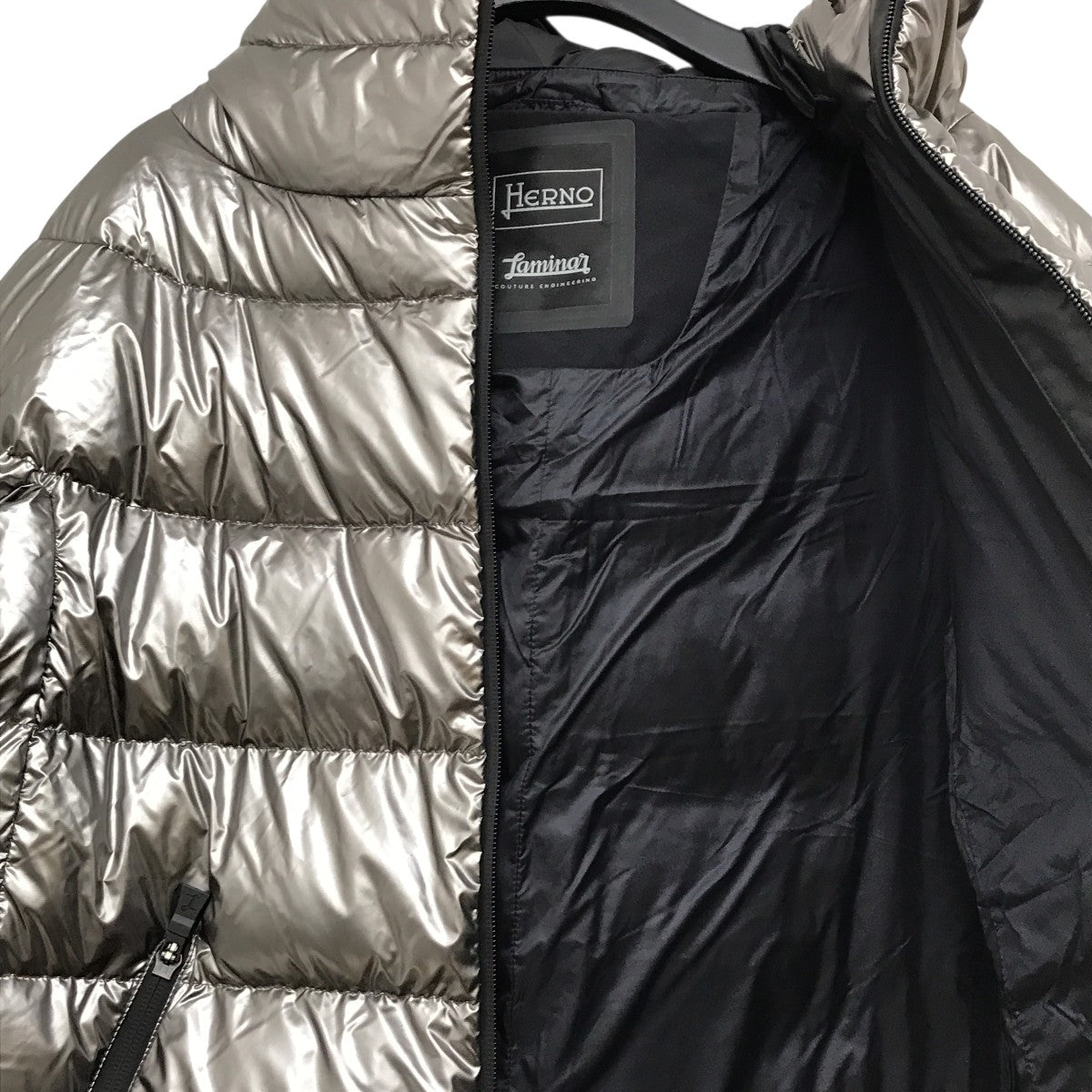 Herno 春ダウンジャケット シルバー 42 HERNO ヘルノ ダウンジャケット/HERNO LEGEND L'ESKIMO【大きい