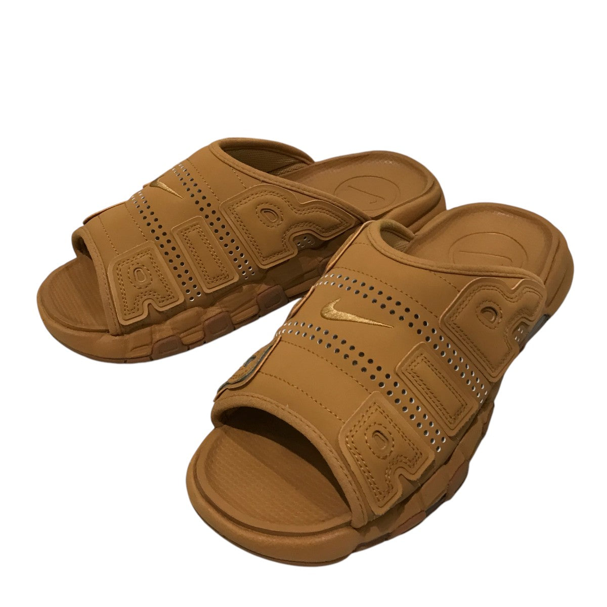 ナイキ モアアップテンポ 26cm サンダル 中古 ブラウン NIKE(ナイキ) 【 Air More Uptempo Slide 】モアアップテンポ