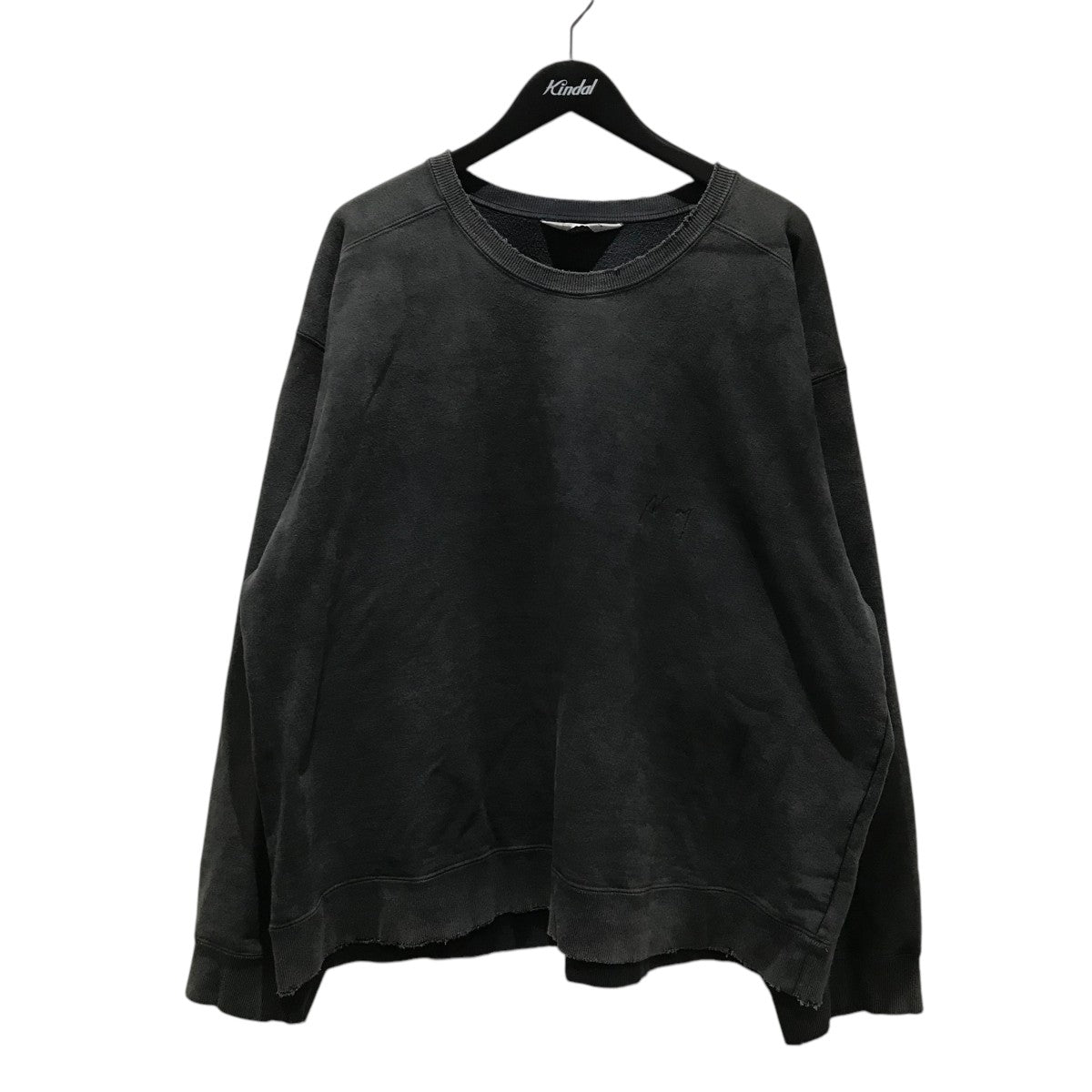 ANCELLM(アンセルム) EMBROIDERY UNEVEN OVER SWEAT SHIRT