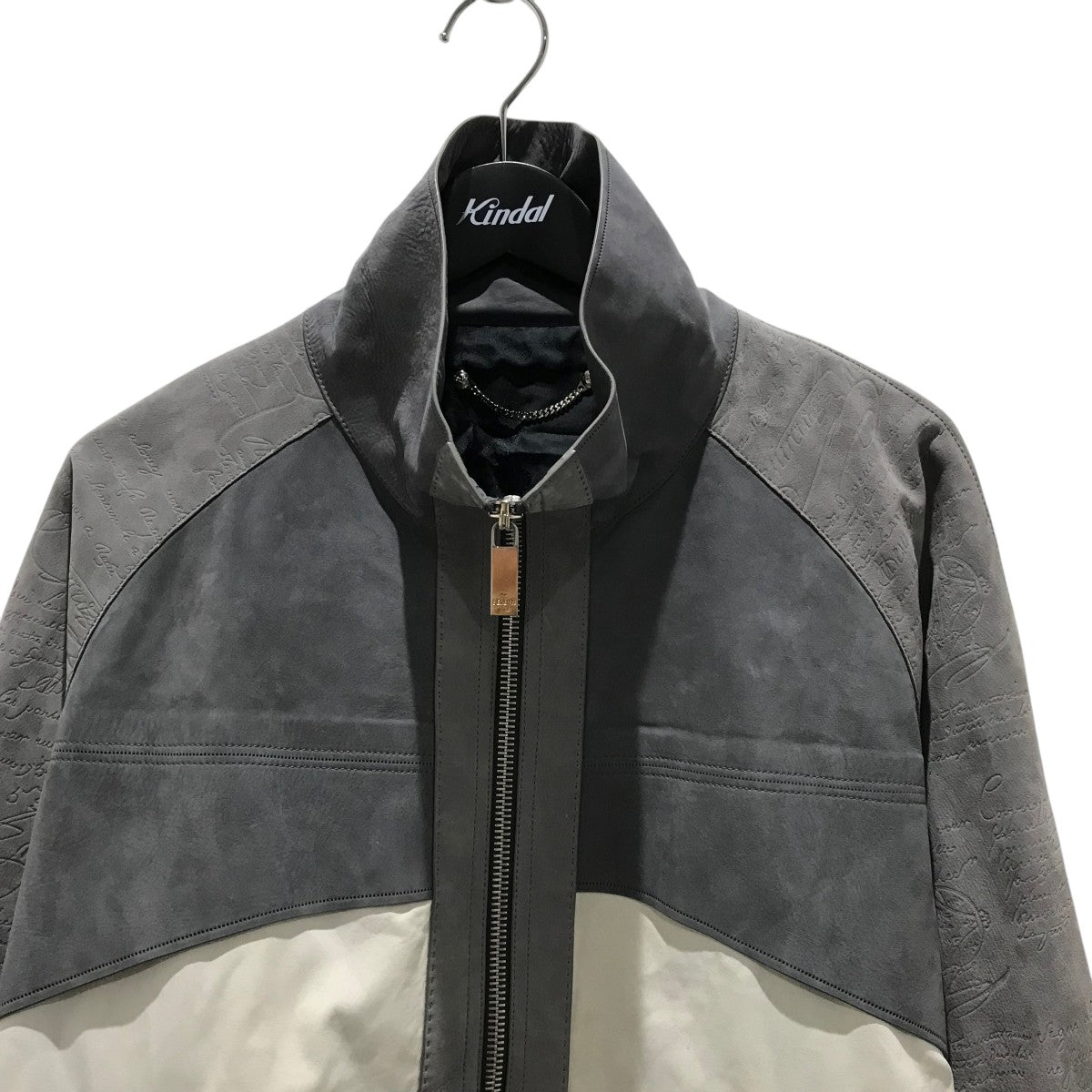 Berluti 袖カリグラフィーレザージャケット 古着・中古-3枚目のアイテム画像