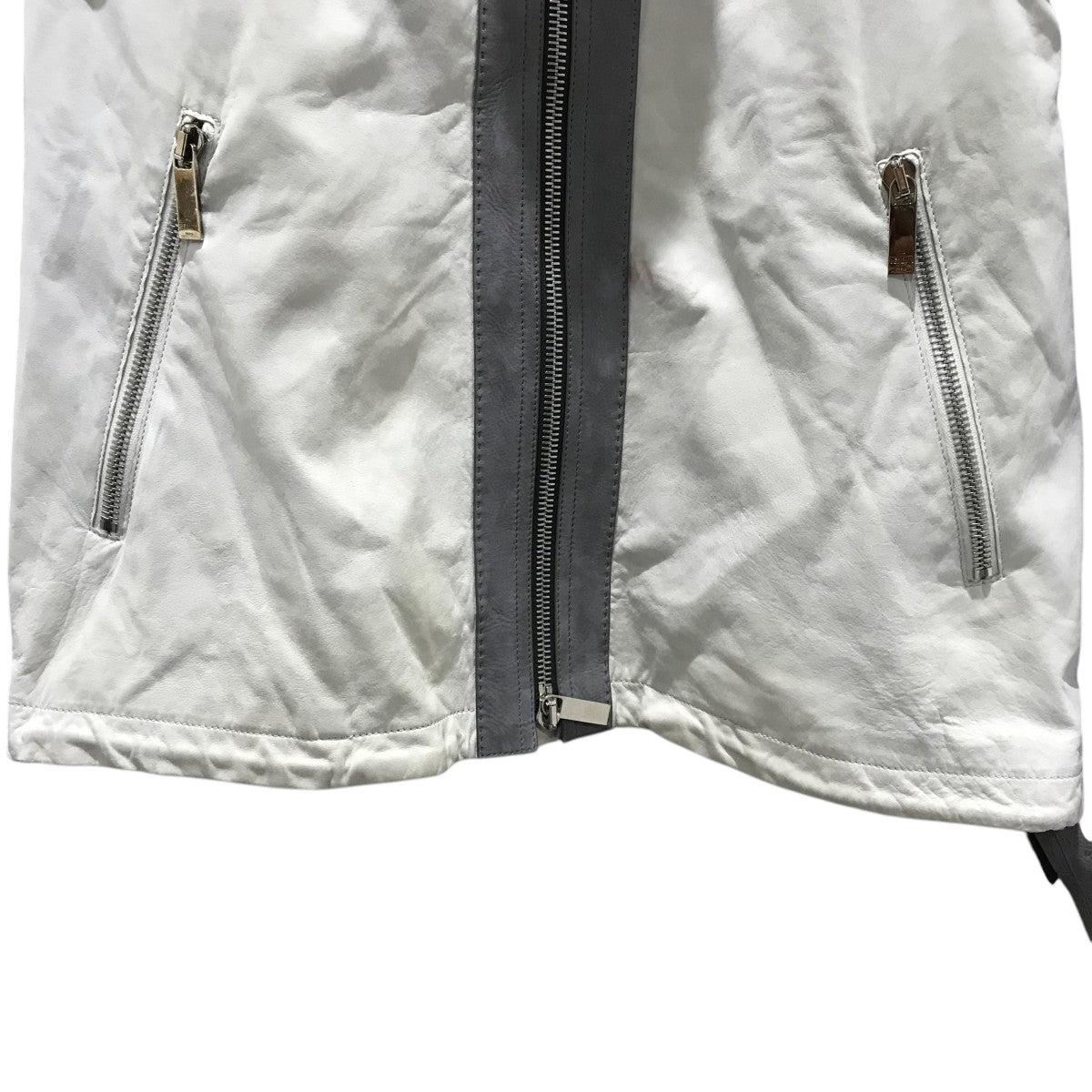 Berluti 袖カリグラフィーレザージャケット 古着・中古-4枚目のアイテム画像