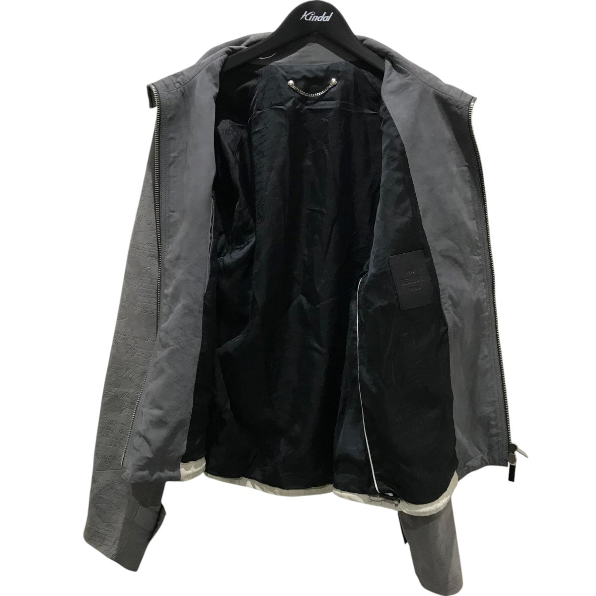 Berluti 袖カリグラフィーレザージャケット 古着・中古-6枚目のアイテム画像