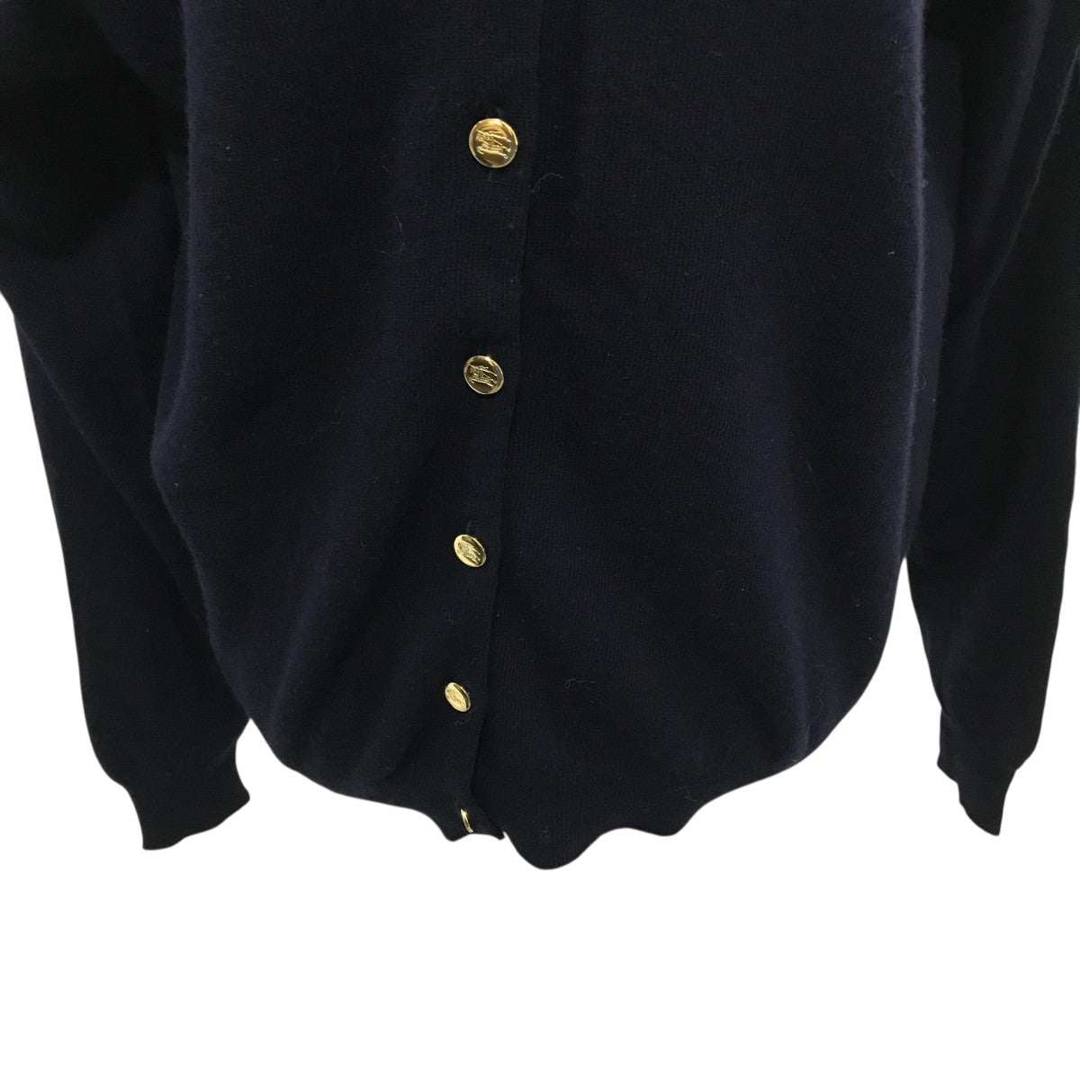 Burberry's(バーバリーズ) 金ボタンカーディガン ネイビー サイズ 40