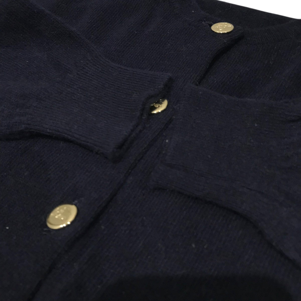 Burberry's(バーバリーズ) 金ボタンカーディガン ネイビー サイズ 40